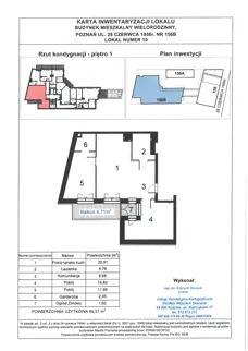 3 pokoje, mieszkanie 65,51 m², piętro 1, oferta nr WS-B2-LM-M.1.4, Wilda Story, Poznań, Wilda, Wilda, ul. 28 Czerwca 1956 r. 156