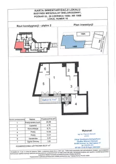 3 pokoje, mieszkanie 65,91 m², piętro 2, oferta nr WS-B2-LM-M.2.4, Wilda Story, Poznań, Wilda, Wilda, ul. 28 Czerwca 1956 r. 156