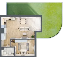 2 pokoje, apartament 59,60 m², parter, oferta nr 6A0001, Jaśminowy Mokotów VI Wille Miejskie, Warszawa, Mokotów, Stegny, ul. Białego Dębu
