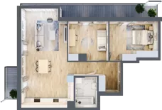 3 pokoje, apartament 78,64 m², piętro 2, oferta nr 6A0210, Jaśminowy Mokotów VI Wille Miejskie, Warszawa, Mokotów, Stegny, ul. Białego Dębu