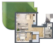 2 pokoje, apartament 50,51 m², parter, oferta nr 6D0004, Jaśminowy Mokotów VI Wille Miejskie, Warszawa, Mokotów, Stegny, ul. Białego Dębu