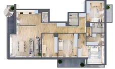 5 pokoi, apartament 132,16 m², piętro 2, oferta nr 6D0208, Jaśminowy Mokotów VI Wille Miejskie, Warszawa, Mokotów, Stegny, ul. Białego Dębu