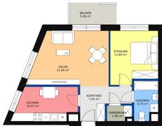 2 pokoje, mieszkanie 58,34 m², parter, oferta nr HA0002, Park Skandynawia V, Warszawa, Praga Południe, Gocław, ul. Optyków 1