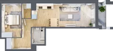 2 pokoje, mieszkanie 50,30 m², piętro 4, oferta nr 1BC0405, Awangarda Mogilska, Kraków, Prądnik Czerwony, Rakowice, ul. Mogilska 126