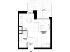 1 pokój, mieszkanie 31,98 m², piętro 1, oferta nr A0101, Mazowiecka 21, Kraków, Krowodrza, Łobzów, Mazowiecka 21