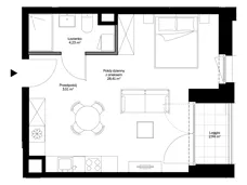 1 pokój, mieszkanie 36,15 m², piętro 2, oferta nr B0201, Mazowiecka 21, Kraków, Krowodrza, Łobzów, Mazowiecka 21