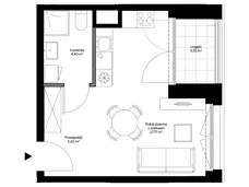1 pokój, mieszkanie 27,82 m², piętro 2, oferta nr B0211, Mazowiecka 21, Kraków, Krowodrza, Łobzów, Mazowiecka 21