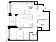 3 pokoje, mieszkanie 60,05 m², piętro 3, oferta nr B0304, Mazowiecka 21, Kraków, Krowodrza, Łobzów, Mazowiecka 21