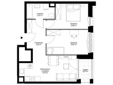 3 pokoje, mieszkanie 56,15 m², piętro 5, oferta nr B0501, Mazowiecka 21, Kraków, Krowodrza, Łobzów, Mazowiecka 21