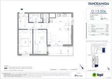 3 pokoje, mieszkanie 68,71 m², piętro 13, oferta nr D.13.006, Panoramiqa, Poznań, Rataje, Starołęka, ul. Wagrowska 1A