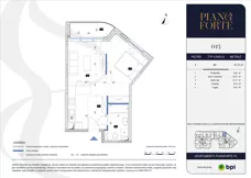 1 pokój, mieszkanie 41,12 m², piętro 2, oferta nr PF-M-02.015, PianoForte, Warszawa, Mokotów, Sielce, ul. Zajączkowska 3