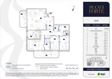 4 pokoje, mieszkanie 107,49 m², piętro 6, oferta nr PF-M-06.101, PianoForte, Warszawa, Mokotów, Sielce, ul. Zajączkowska 3