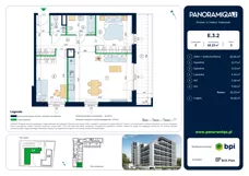 3 pokoje, apartament 65,23 m², piętro 3, oferta nr E-3-2, Panoramiqa II, Poznań, Rataje, Starołęka, ul. Heleny Tadeuszak