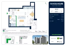 1 pokój, apartament 29,94 m², piętro 7, oferta nr F-7-1, Panoramiqa II, Poznań, Rataje, Starołęka, ul. Heleny Tadeuszak