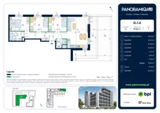 4 pokoje, apartament 73,34 m², piętro 1, oferta nr G-1-6, Panoramiqa II, Poznań, Rataje, Starołęka, ul. Heleny Tadeuszak