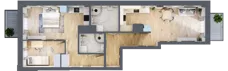 3 pokoje, mieszkanie 71,00 m², parter, oferta nr 1, Osiedle Słoneczna, Marki, ul. Słoneczna / Promienna