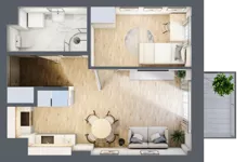 2 pokoje, mieszkanie 35,33 m², piętro 1, oferta nr 11, Osiedle Słoneczna, Marki, ul. Słoneczna / Promienna