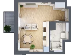 1 pokój, mieszkanie 29,73 m², piętro 6, oferta nr 57, Osiedle Słoneczna, Marki, ul. Słoneczna / Promienna