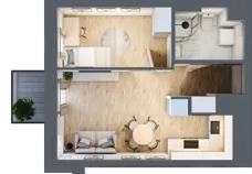 2 pokoje, mieszkanie 33,75 m², piętro 6, oferta nr 58, Osiedle Słoneczna, Marki, ul. Słoneczna / Promienna
