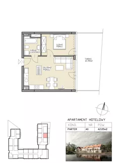 3 pokoje, apartament 42,05 m², parter, oferta nr 40, Apartamenty Zdrój, Supraśl, ul. Stanisława Konarskiego