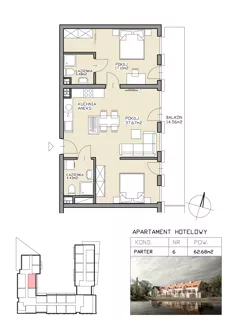 3 pokoje, apartament 62,68 m², parter, oferta nr 6, Apartamenty Zdrój, Supraśl, ul. Stanisława Konarskiego