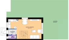 Dom 82,45 m², oferta nr C2, Tyniecka, Kraków, Dębniki, Kostrze, ul. Tyniecka 167