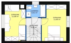 Dom 82,45 m², oferta nr C2, Tyniecka, Kraków, Dębniki, Kostrze, ul. Tyniecka 167