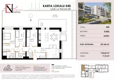 4 pokoje, mieszkanie 101,54 m², piętro 3, oferta nr E63, Enklawa Natury etap II, Łódź, Polesie, Lublinek-Pienista, ul. Pienista 80