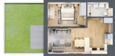 2 pokoje, mieszkanie 41,84 m², piętro 1, oferta nr C9, Enklawa Natury, Łódź, Polesie, Lublinek-Pienista, ul. Pienista 80