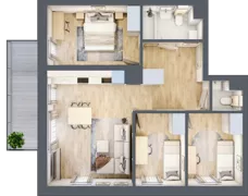 4 pokoje, mieszkanie 68,47 m², piętro 1, oferta nr C7, Enklawa Natury, Łódź, Polesie, Lublinek-Pienista, ul. Pienista 80