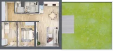 3 pokoje, mieszkanie 66,30 m², parter, oferta nr D7, Enklawa Natury, Łódź, Polesie, Lublinek-Pienista, ul. Pienista 80