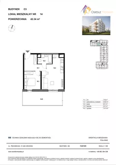 2 pokoje, mieszkanie 40,14 m², parter, oferta nr D2-006, Osiedle Mozaika, Kraków, Prądnik Biały, ul. Pękowicka
