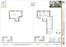 3 pokoje, mieszkanie 89,47 m², piętro 3, oferta nr 65, Osiedle Sfera - Etap II, Dawidy Bankowe, ul. Oleńki 14