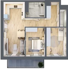 3 pokoje, mieszkanie 66,34 m², piętro 2, oferta nr D/19, Dworzysko Park, Rzeszów, Przybyszówka, ul. Technologiczna