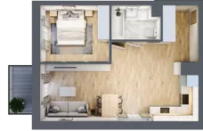2 pokoje, mieszkanie 46,95 m², piętro 2, oferta nr D/20, Dworzysko Park, Rzeszów, Przybyszówka, ul. Technologiczna