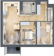 3 pokoje, mieszkanie 66,46 m², piętro 8, oferta nr D/71, Dworzysko Park, Rzeszów, Przybyszówka, ul. Technologiczna