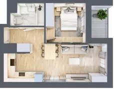 2 pokoje, mieszkanie 39,23 m², piętro 11, oferta nr D/88, Dworzysko Park, Rzeszów, Przybyszówka, ul. Technologiczna