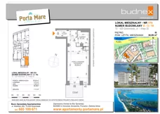1 pokój, apartament 38,09 m², piętro 3, oferta nr 519, Porta Mare Wellness & Spa, Dziwnówek, ul. Wolności