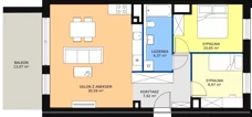 3 pokoje, apartament 64,50 m², piętro 6, oferta nr A3.8.5, Sedina Apartamenty - Etap I, Szczecin, Śródmieście, Międzyodrze-Wyspa Pucka, ul. Maklerska