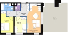 3 pokoje, apartament 57,69 m², piętro 8, oferta nr B3.10.2, Sedina Apartamenty - Etap I, Szczecin, Śródmieście, Międzyodrze-Wyspa Pucka, ul. Maklerska