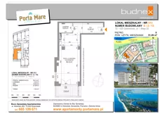2 pokoje, apartament 51,09 m², piętro 2, oferta nr 513, Porta Mare Wellness & Spa, Dziwnówek, ul. Wolności