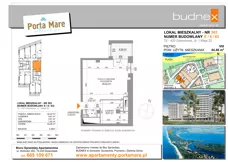 2 pokoje, apartament 44,46 m², piętro 8, oferta nr 563, Porta Mare Wellness & Spa, Dziwnówek, ul. Wolności