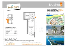 1 pokój, apartament 30,98 m², piętro 5, oferta nr 624, Porta Mare Wellness & Spa, Dziwnówek, ul. Wolności