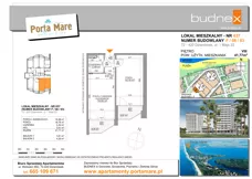 2 pokoje, apartament 41,77 m², piętro 8, oferta nr 637, Porta Mare Wellness & Spa, Dziwnówek, ul. Wolności