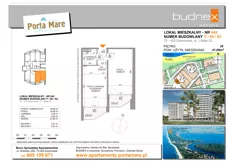 2 pokoje, apartament 41,69 m², piętro 9, oferta nr 642, Porta Mare Wellness & Spa, Dziwnówek, ul. Wolności