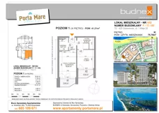 2 pokoje, apartament 75,79 m², piętro 11, oferta nr 652, Porta Mare Wellness & Spa, Dziwnówek, ul. Wolności