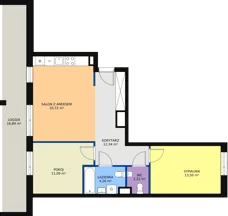3 pokoje, mieszkanie 64,04 m², piętro 1, oferta nr 4A/43, Osiedle Idea Aurora, Radom, Wacyn, ul. LIstopadowa