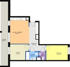 3 pokoje, mieszkanie 63,64 m², piętro 3, oferta nr 4A/51, Osiedle Idea Aurora, Radom, Wacyn, ul. LIstopadowa