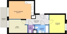 3 pokoje, mieszkanie 58,64 m², piętro 3, oferta nr 4B/162, Osiedle Idea Aurora, Radom, Wacyn, ul. LIstopadowa