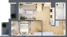 2 pokoje, mieszkanie 48,75 m², piętro 3, oferta nr A/35, Impuls Marywilska, Warszawa, Białołęka, Żerań, ul. Marywilska 73
